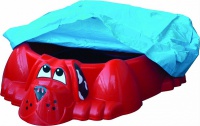 песочница-бассейн palplay собачка с покрытием 431 красный
