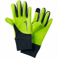 перчатки для бега nike men's element thermal run gloves volt/anthracite