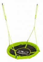 качели-гнездо hudora nest swing alu 110 см, green